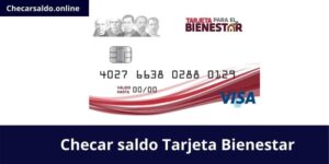 checar saldo de la tarjeta bienestar